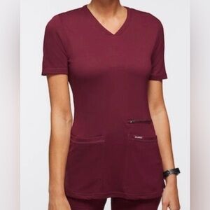 Jaanuu Scrubs Wine/Maroon